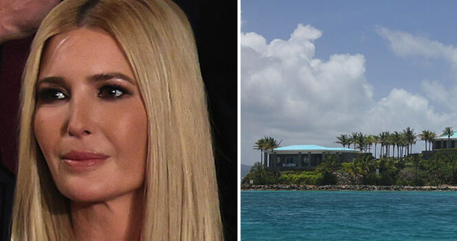 Ivanka Trump and Little Saint James, also known as Esptein island