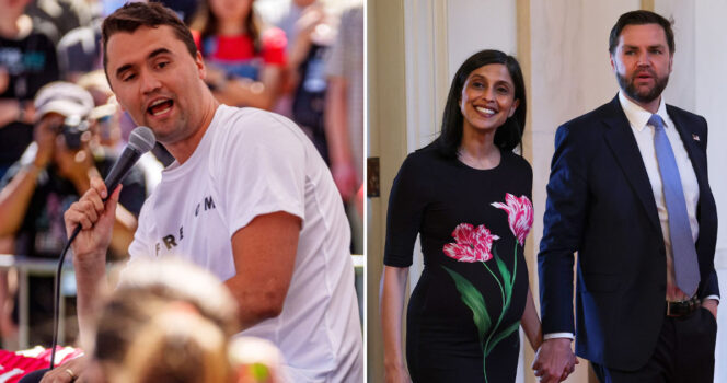JD Vance, Charlie Kirk, Usha Vance