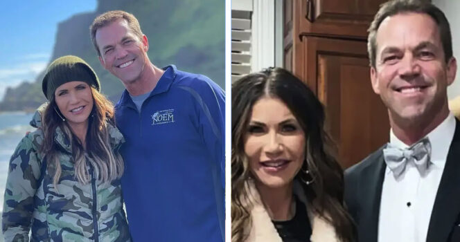 Kristi and Bryon Noem. Credit / Facebook & Instagram