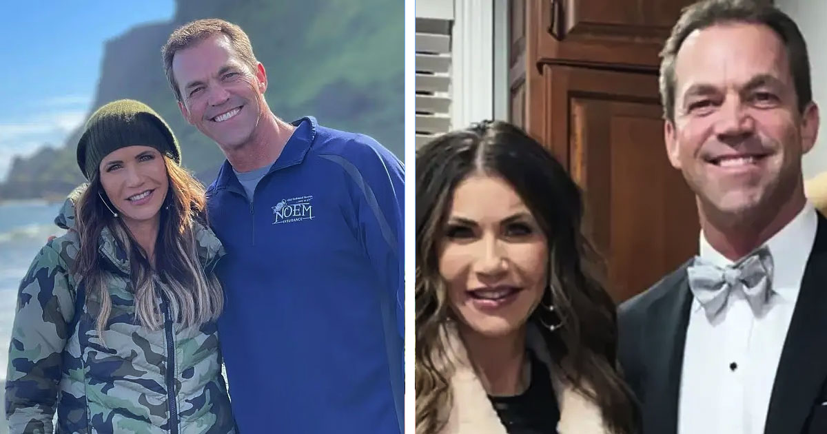 Kristi and Bryon Noem. Credit / Facebook & Instagram
