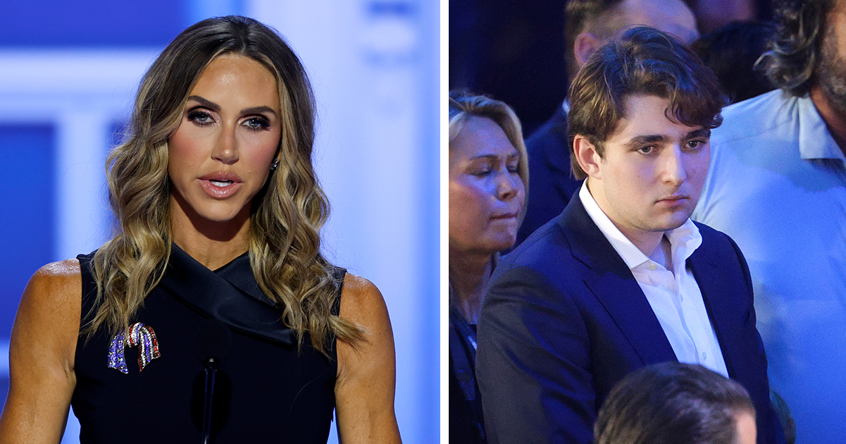 Lara Trump & Barron Trump. Credit / Getty Images