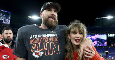 Taylor Swift & Travis Kelce. Credit / Getty Images