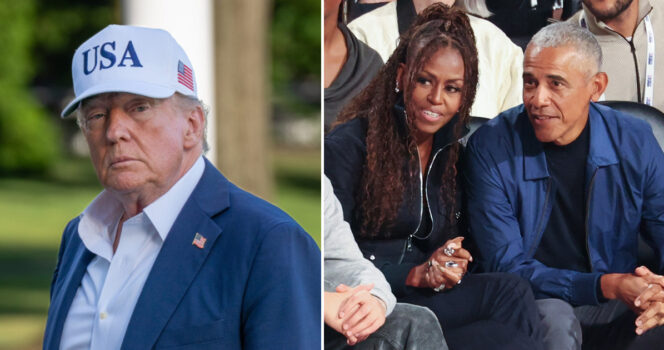 Donald Trump, Michelle Obama, Barack Obama