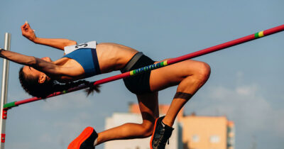 Female high jumper