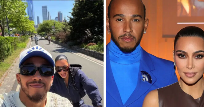 Kim Kardashian and Lewis Hamilton