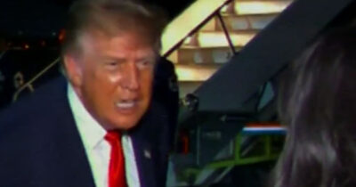 Donald Trump lunges at journalist Rachel Scott
