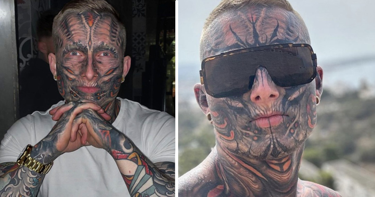 Tristan Weigelt blev känd för sina många tatueringar