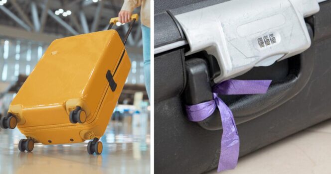 Sätt inte ett band på din väska när du ska flyga