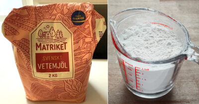 När du ska förvara mjöl bör du inte göra det i en påse