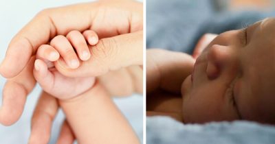 Bebis ligger och sover