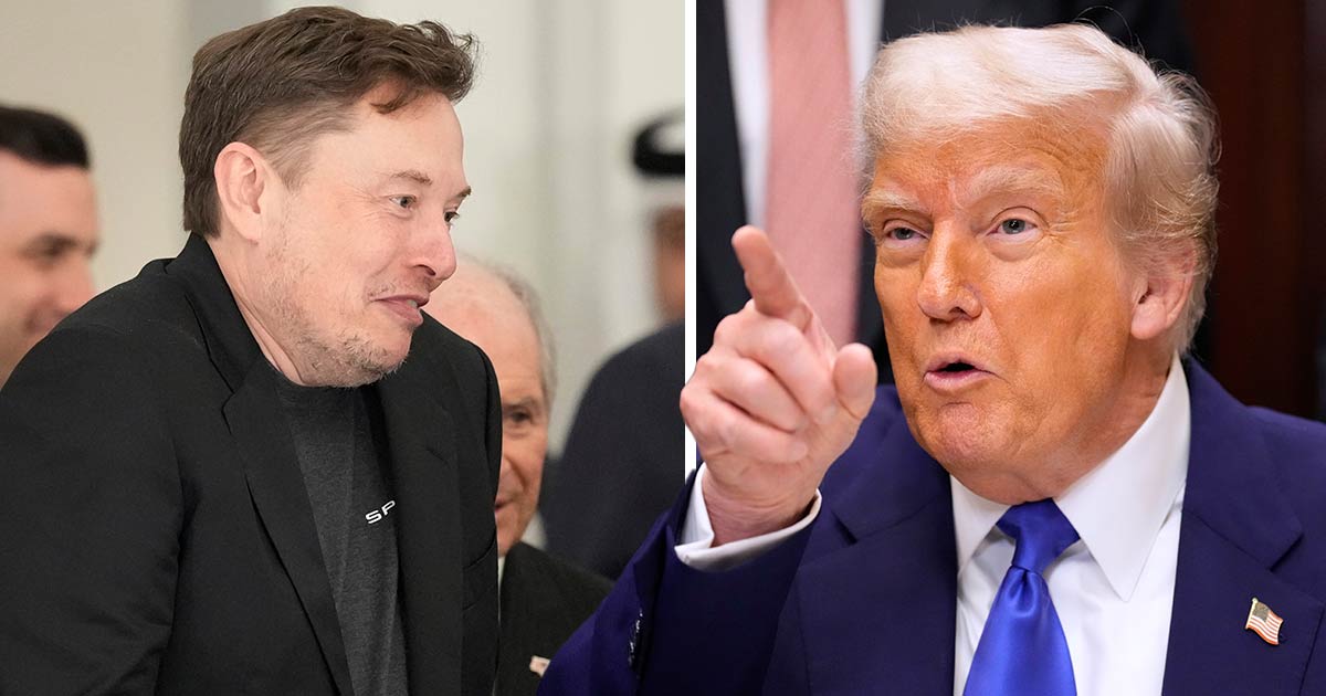 Elon Musk och Donald Trump.