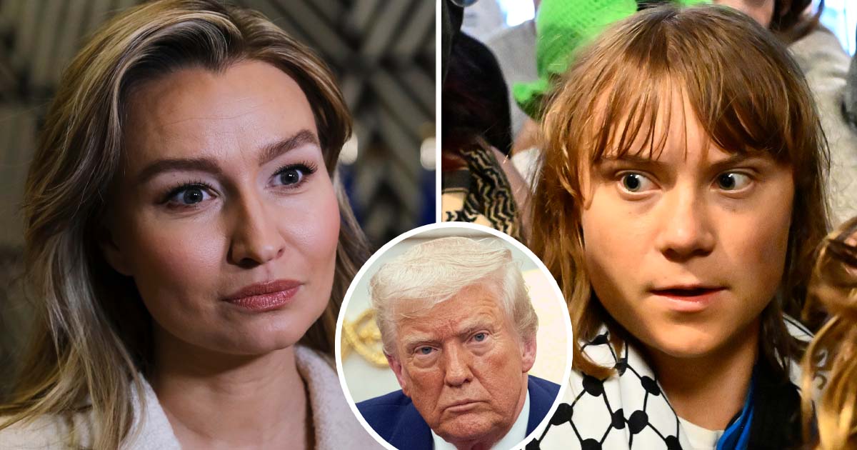 Ebba Busch, Donald Trump, Greta Thunberg. Foto: Shutterstock & Anders Wiklund/TT