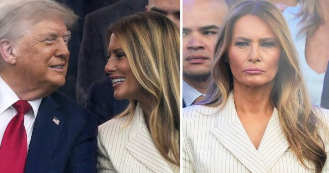 Melania Trump och Donald Trump.