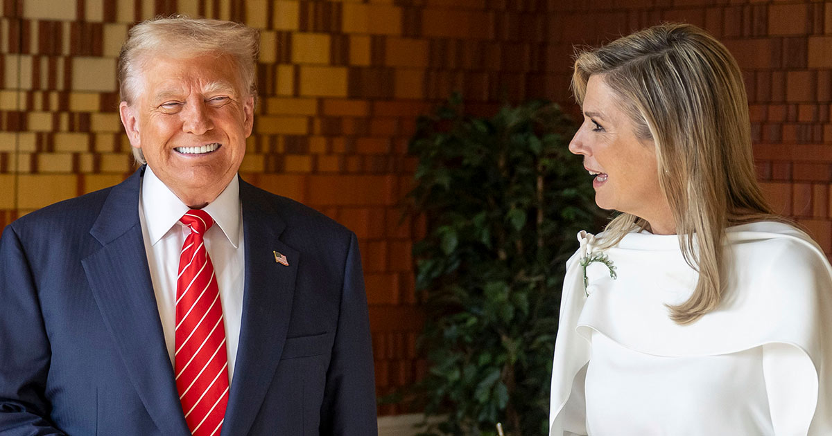 Drottning Maxima och Donald Trump