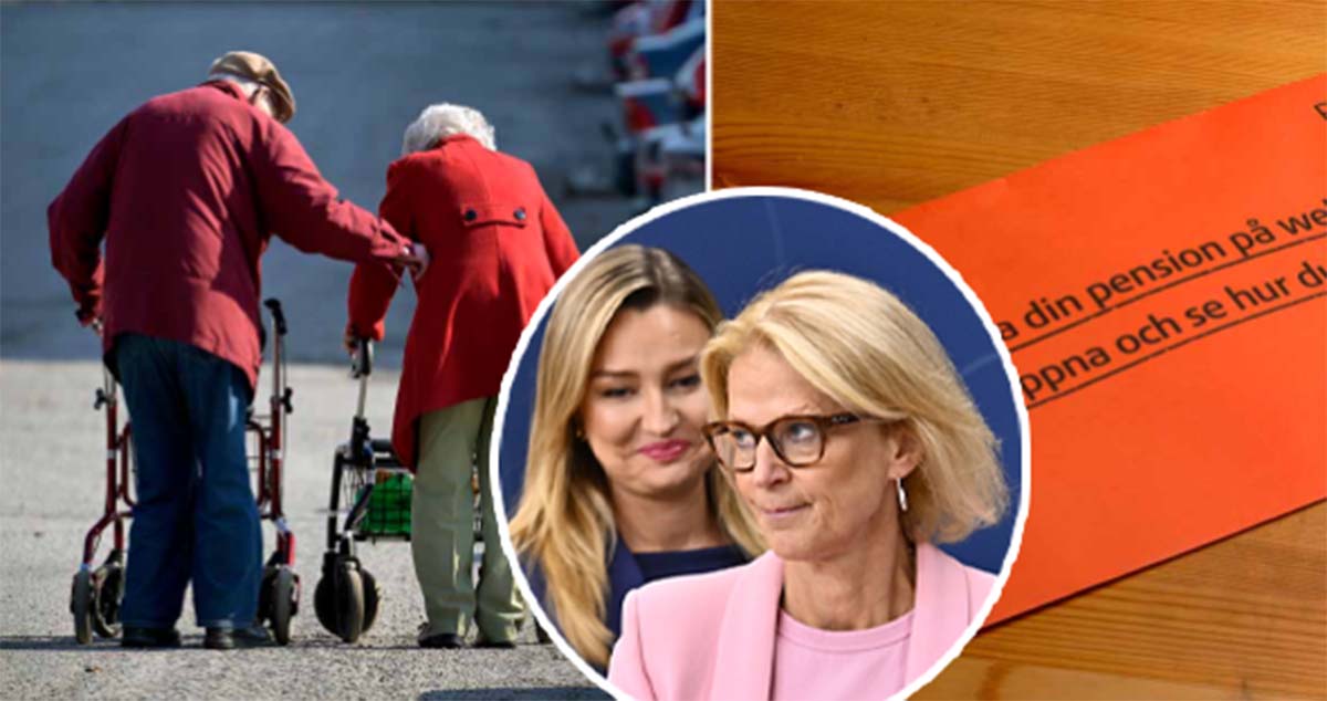 Kristdemokraternas Ebba Busch och finansminister Elisabet Svantesson (M) presenterar budgeten. Foto: Anders Wiklund/TT/Shutterstock