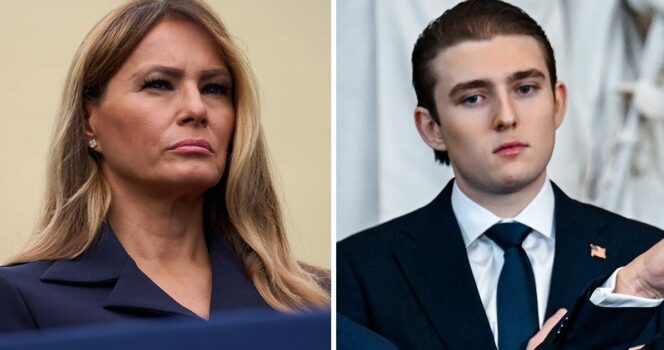 Melania Trump och Barron Trump