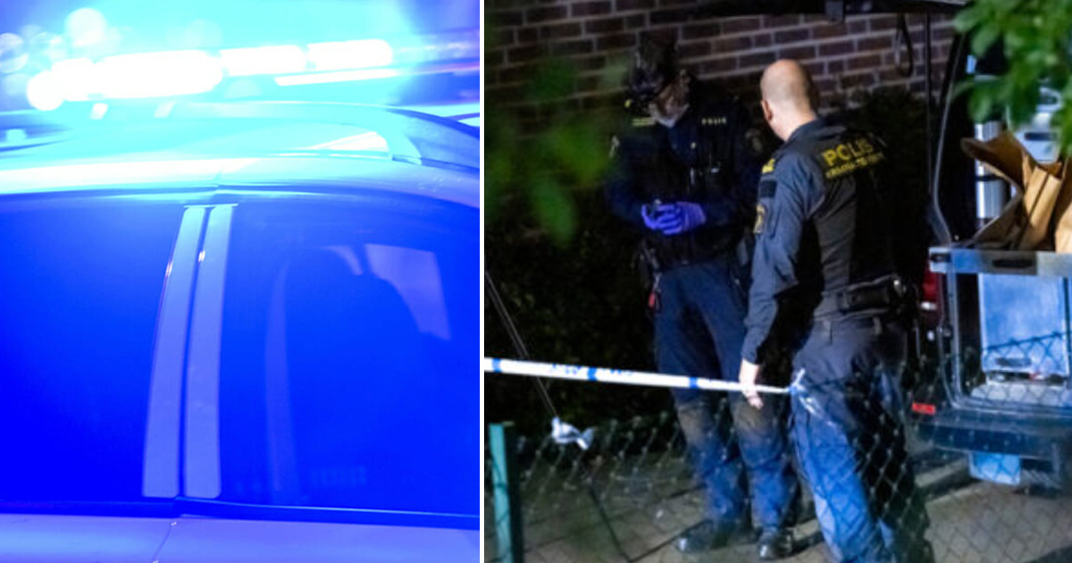 Kriminaltekniker på plats vid Stenkulaskolan i Malmö sedan en man hittats skadad. Under natten till torsdagen meddelade polisen att mannen avlidit av sina skador.