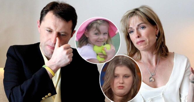 Gerry och Kate McCann, föräldrar till försvunna Madeleine McCann. Julia Wendelt åtalas nu. Foto: Steve Parsons/AP/TT & AP/TT & Youtube