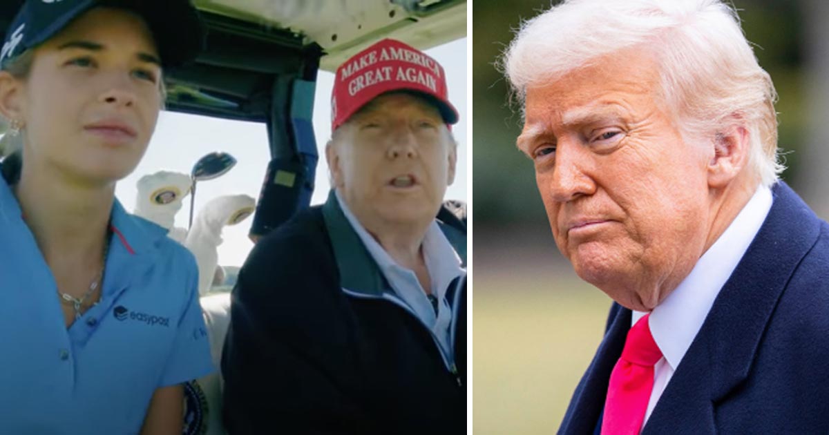 Donald Trump och barnbarnet Kai Trump