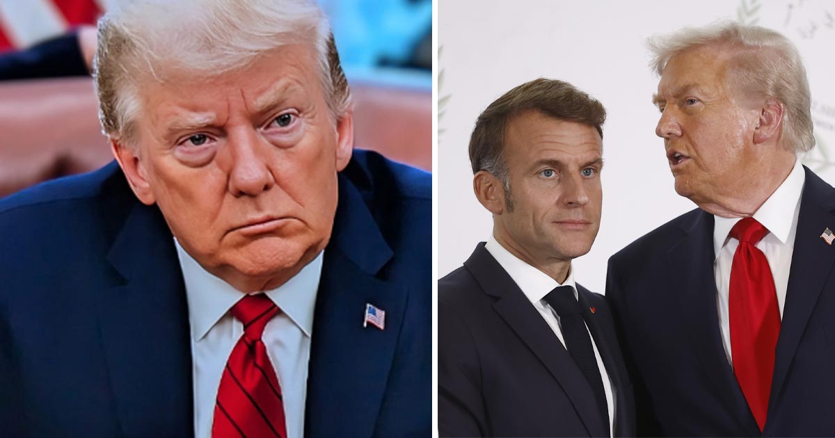 Donald Trump och Emmanuel Macron