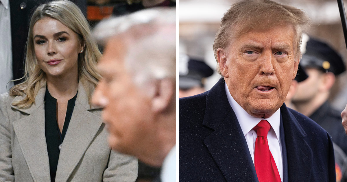 Donald Trump och Karoline Leavitt.