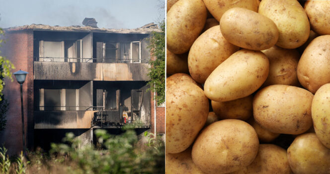 En kvinna har åtalats efter storbrranden i Hudiksvall. Arkivbild.