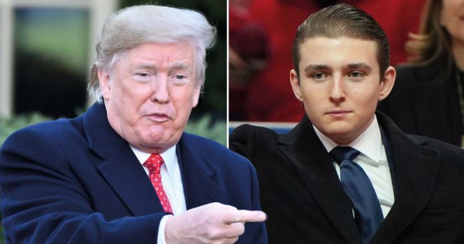 Donald och Barron Trump. Foto: Shutterstock & TT