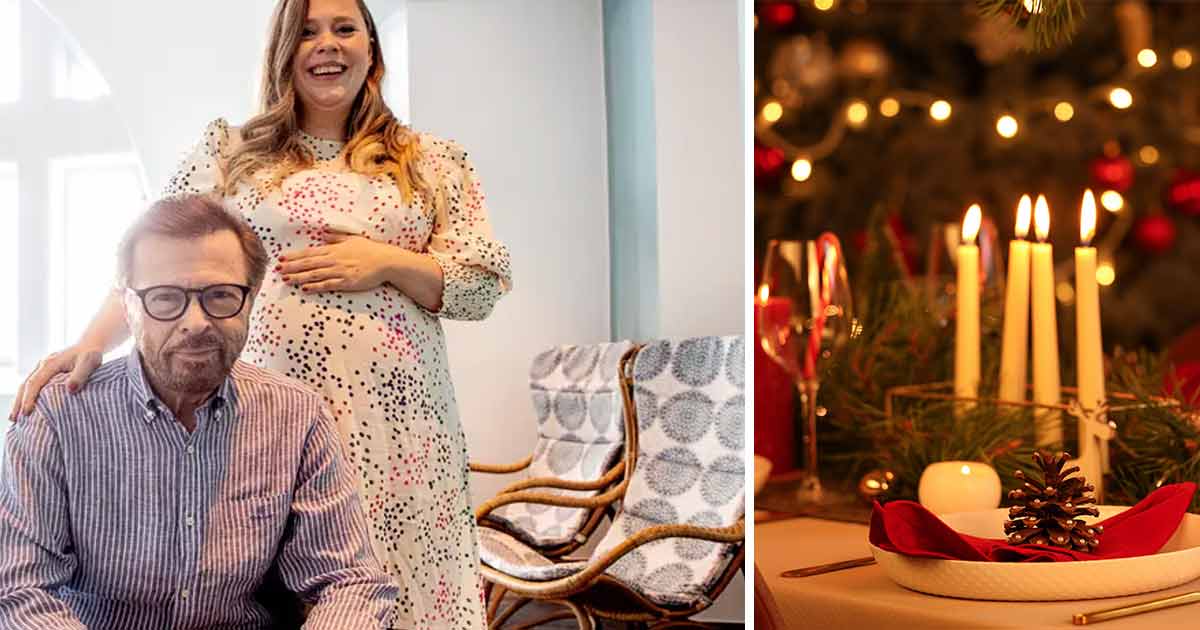 Björn och Anna Ulvaeus, Julbord