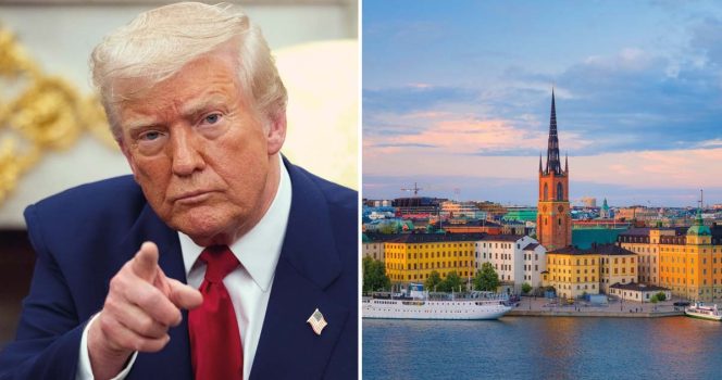 Donald Trump och Sverige. Foto: Shutterstock