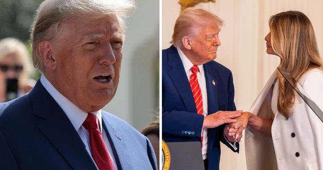 Donald Trump och Melania Trump.