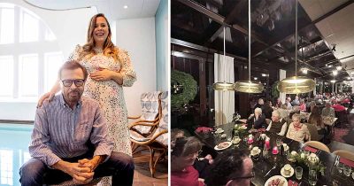 Västerviks äldre på julbord, Slottholmen.