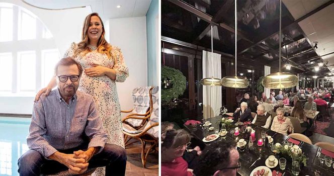 Västerviks äldre på julbord, Slottholmen.