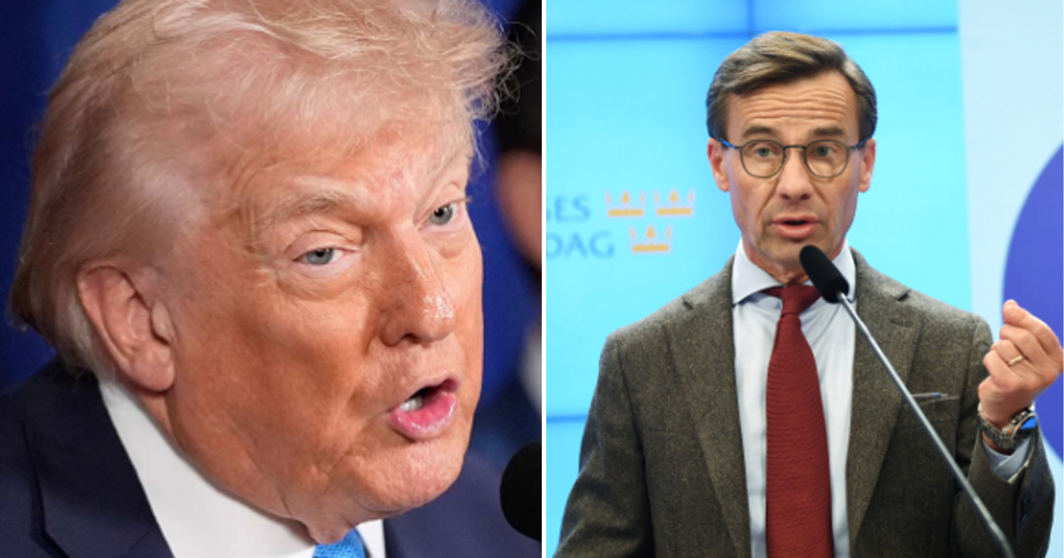 Donald Trump och Ulf Kristersson