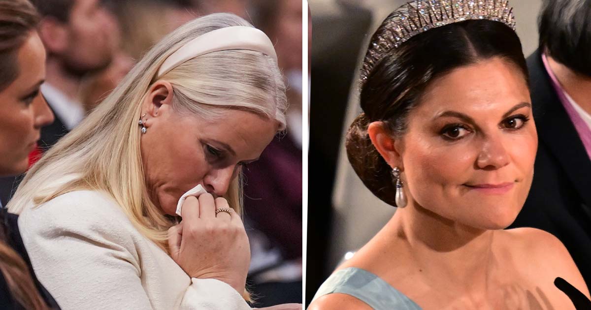 Mette Marit och Victoria. Foto: Ole Berg-Rusten/NTB/TT & Jonas Ekströmer/TT