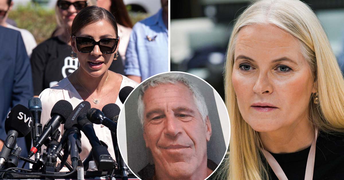 Marina Lacerda och Mette-Marit. Foto: TT/AP