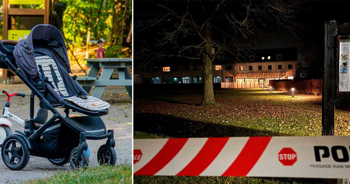 Spädbarn blev kidnappad i Danmark.