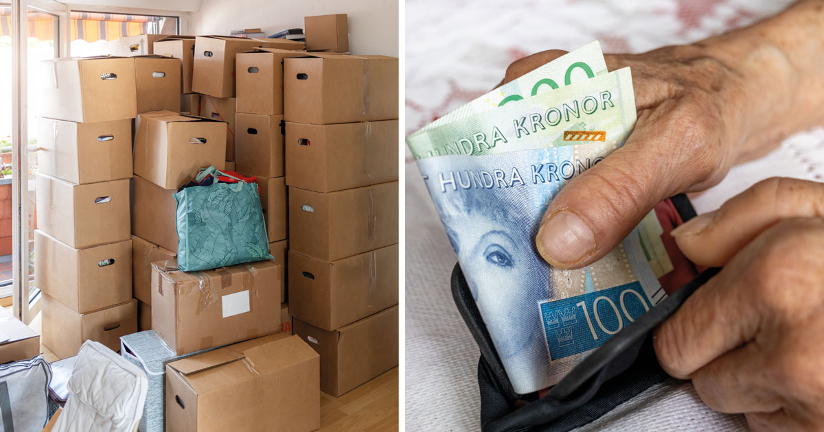 Man i Upplands-Väsby hittade en miljon i kontanter i flyttlåda. Foto: Shutterstock