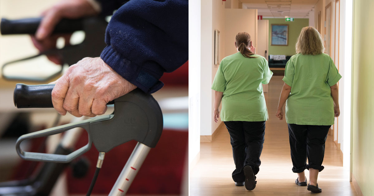 Äldreomsorgen. Foto: Fredrik Sandberg/TT & Pontus Lundahl/TT