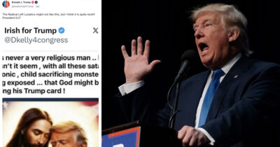 Donald Trump har delat ny Jesus-bild