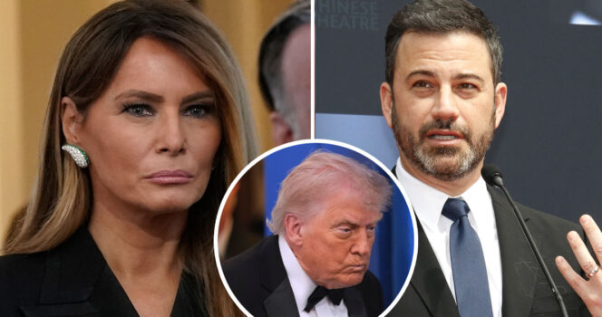 Melania Trump, Donald Trump och Jimmy Kimmel. Foto: Jose Luis Magana /AP/TT & Alex Brandon /AP/TT & Shutterstock