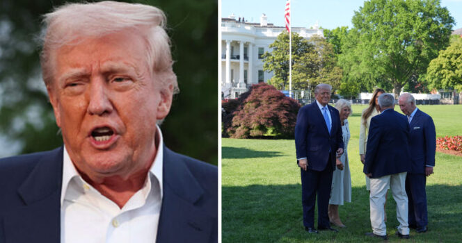 Donald Trump betedde sig respektlöst mot kung Charles