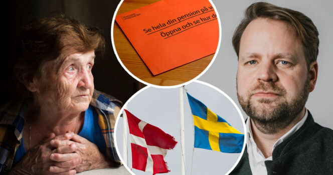 PRO vill införa dansk "Arne-pension" i Sverige. Foto: Shutterstock & Anneli Nygårds/PRO press