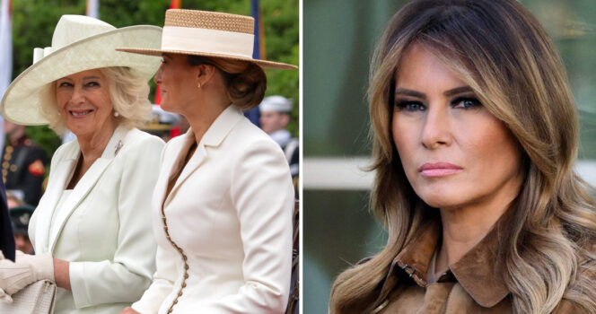 Melania Trump fick höra en snuskig kommentar från drottning Camilla