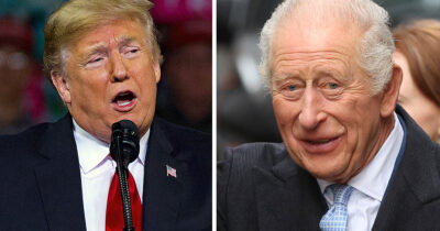 Donald Trump och kung Charles