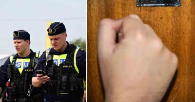 Polisen, dörr