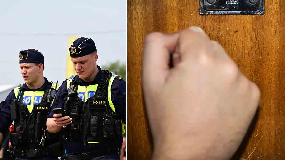 Polisen, dörr