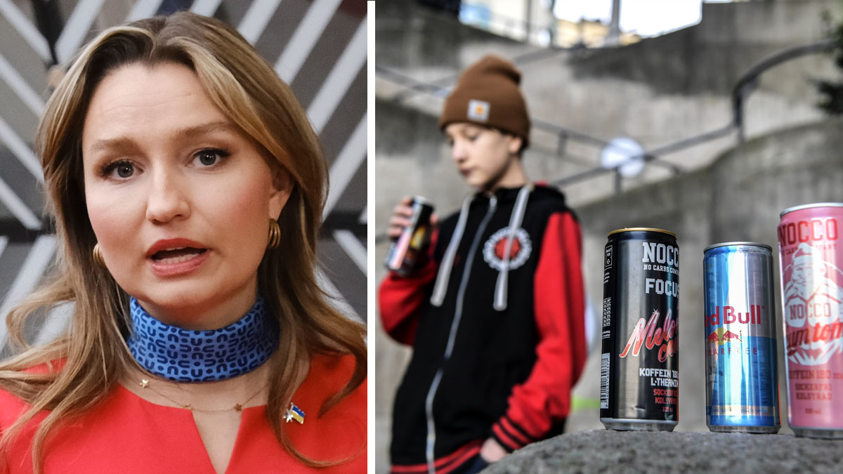 Ebba Busch, energidryck. Foto: Shutterstock / TT