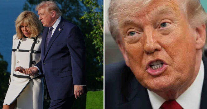 Donald Trump har mött Brigitte Macron igen