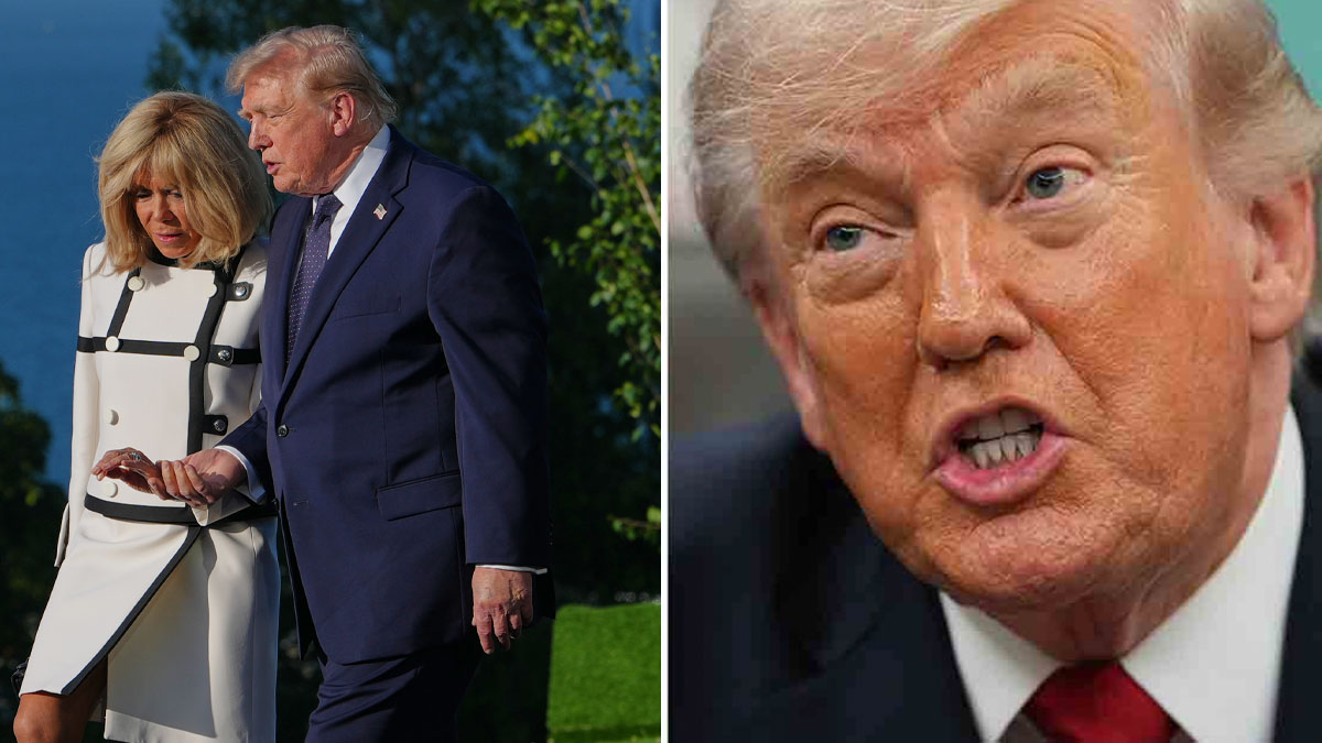 Donald Trump har mött Brigitte Macron igen