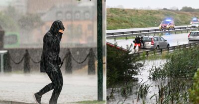 SMHI varnar för skyfallsliknande regn. Foto: TT